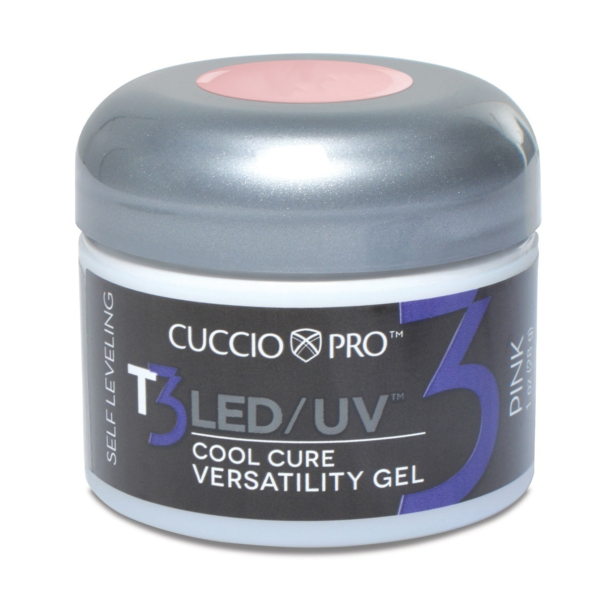 T3 LED/UV Self Levelling Gel – Opaque Petal Pink 56g (2oz) – NEW