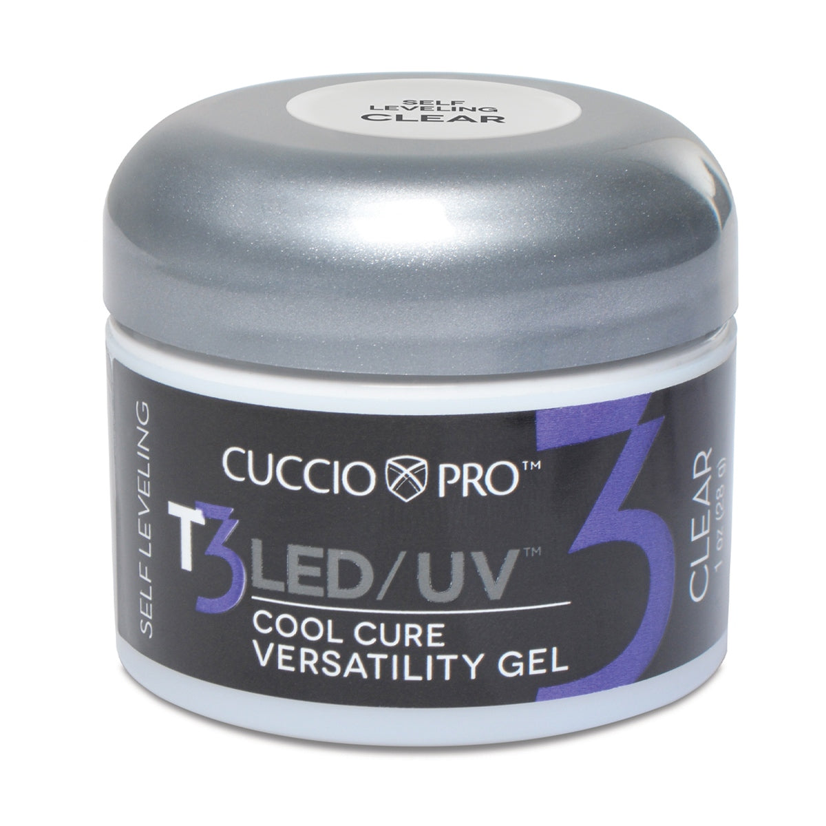 T3 LED/UV Self Levelling Gel – Clear 28g (1oz)