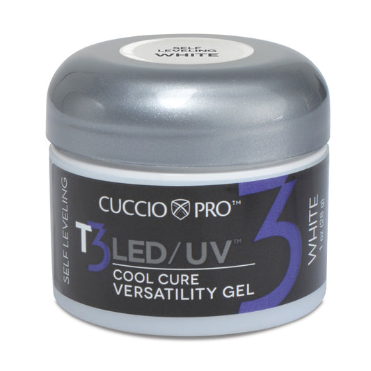 T3 LED/UV Self Levelling Gel – White 28g (1oz)