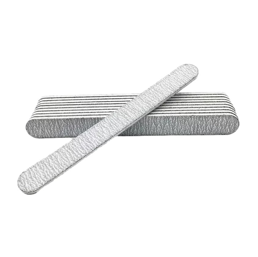 Zebra Washable Nail File 100/180 Grit - 12 Pack